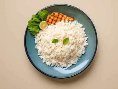 Broken Rice with Grilled Chicken